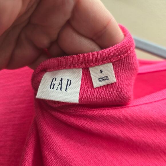 Gap NWT Long-Sleeve Boat Neck T-Shirt Top Pullover Long Sleeves Pink Size Small - Picture 4 of 5